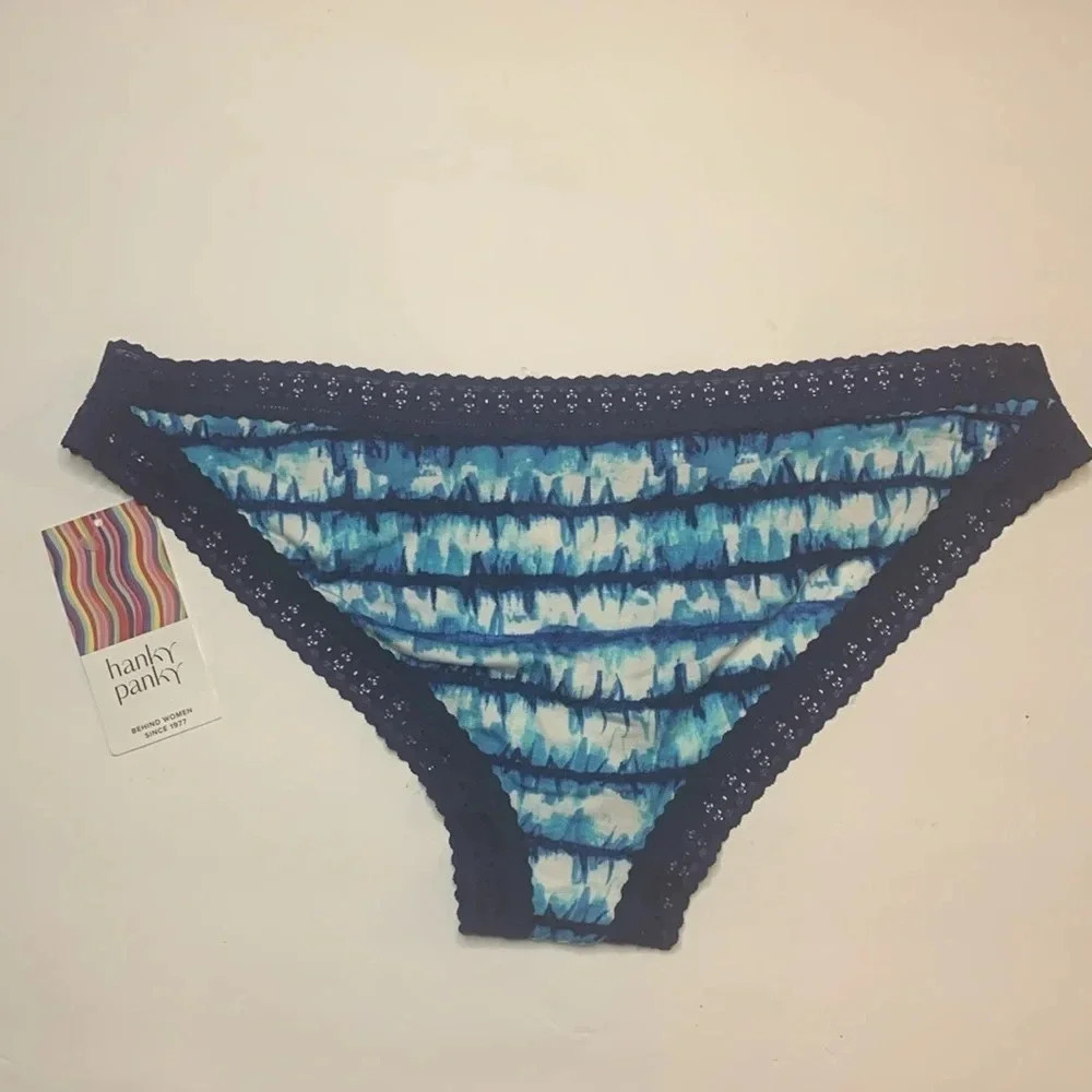 Hanky Panky Indigo Stripe Brazilian Bikini Panty Nwt — image 2 of 6